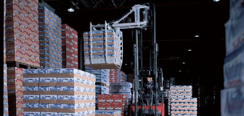 Cascade Forklift Attachments for Beverage Handling