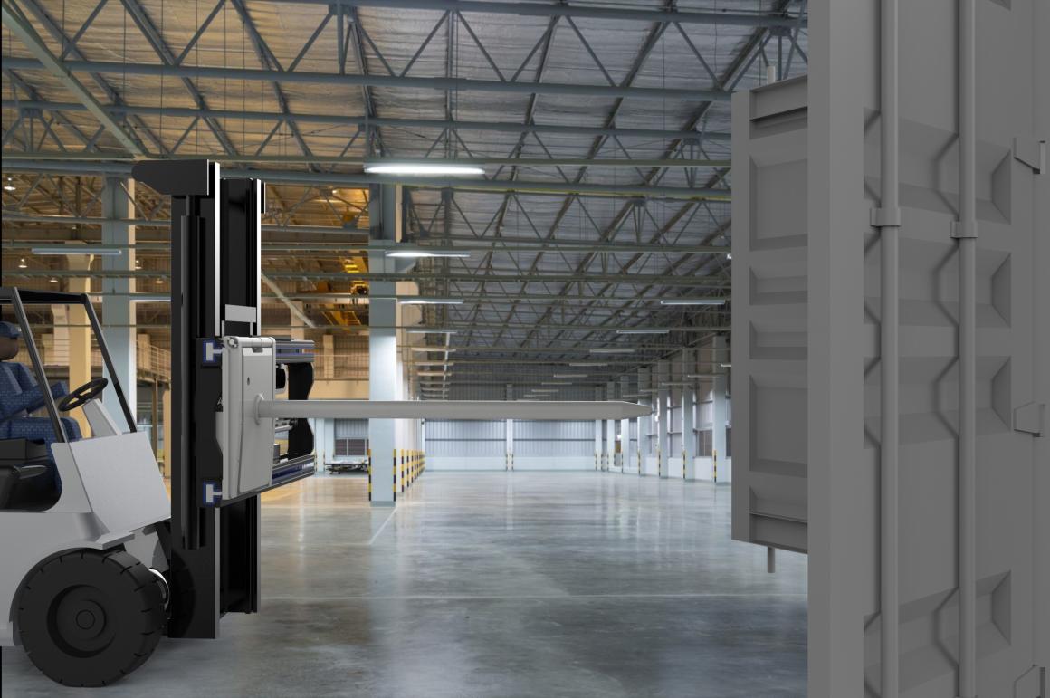 Cascade - Ultra High Capacity Carrying Ram / Boom Arm / lift truck attachment for materials handling